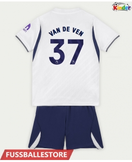 Günstige Tottenham Hotspur Micky van de Ven #37 Heimtrikotsatz Kinder 2026-27 Kurzarm (+ Kurze Hosen)